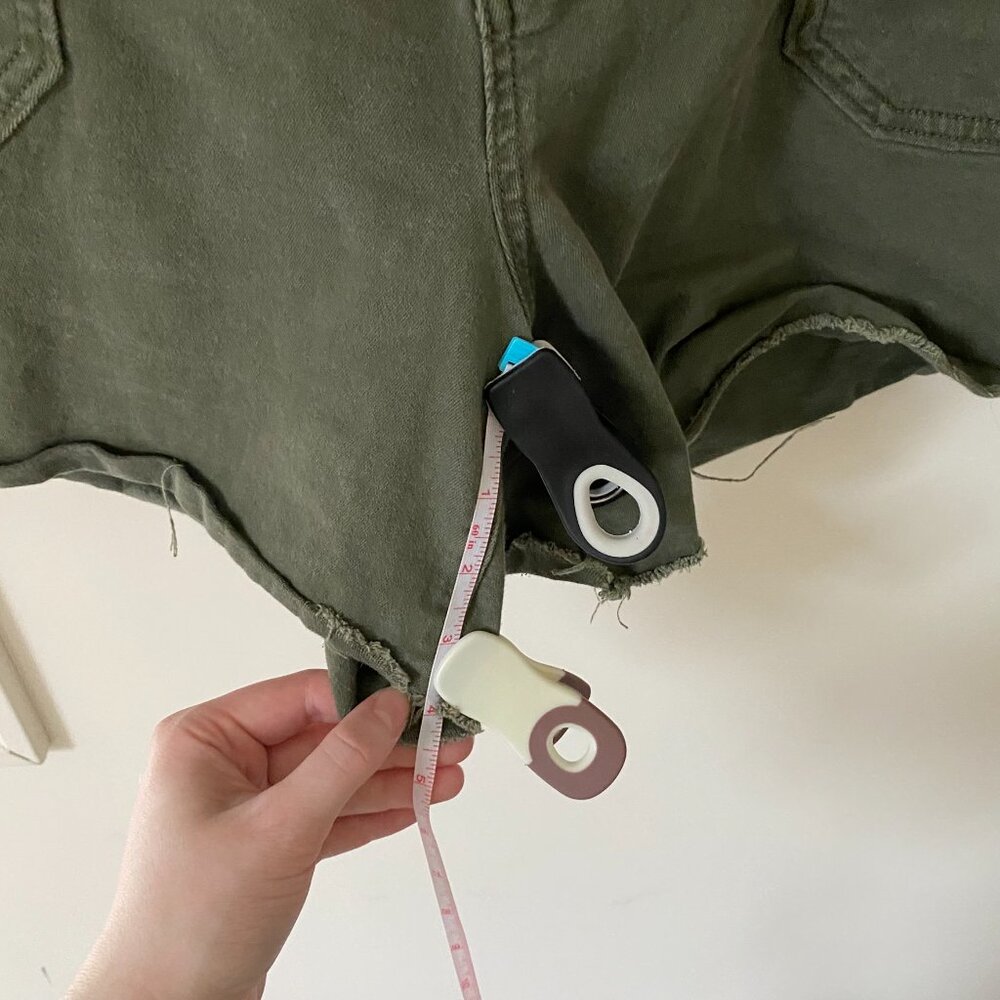 Olive Green Sonoma Cut Off Shorts - Picture 9 of 14